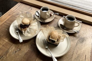 【nano coffee（ナノコーヒー）】赤磐の珈琲が美味しいお洒落カフェであんバタースコーンが映えすぎた。