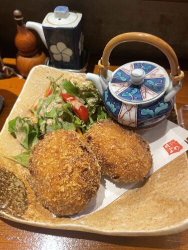 【おばんざい日和り 】岡山の郷土料理や美味しいおばんざいをいただける小料理屋さんで絶対食べたい「日和りコロッケ」