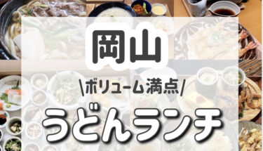 【最新版】岡山ボリューム満点うどんランチを食べれるお店８選。