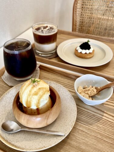 【オンユカフェ（On_yu cafe）】岡山市南区にお洒落な韓国カフェオープン！きな粉をかけて食べるプリンがコスパ◎