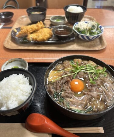 【肉のほそだ】岡山駅徒歩圏内のすき焼きが有名な老舗肉料理レストランで「牛鍋定食」が食べれるランチ。
